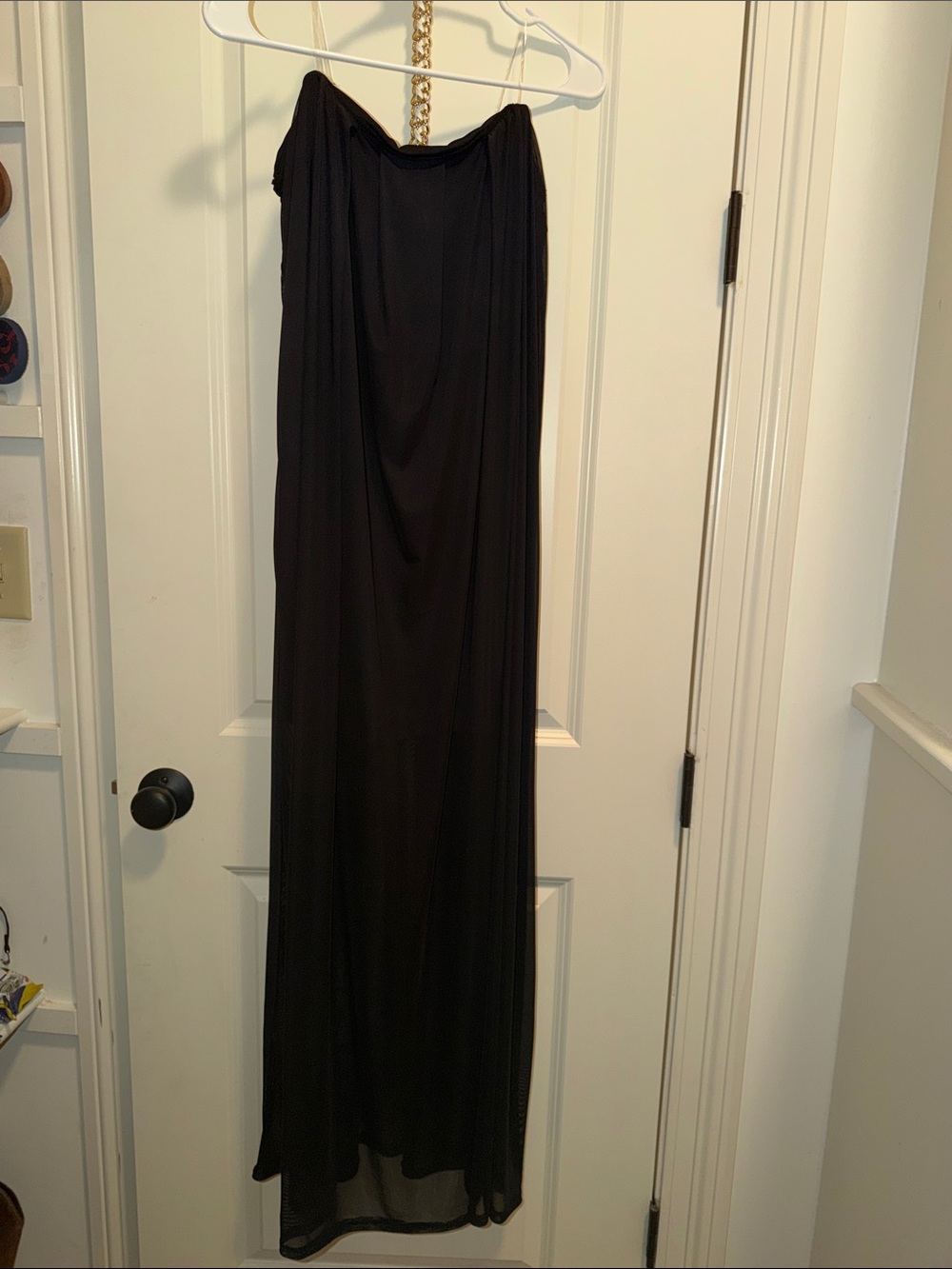 Black Strapless Maxi Dress — Sleek Evening Gown
